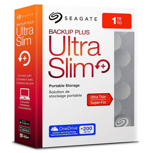 Seagate Backup Plus Ultra Slim 1TB 2TB Portable HDD External Hard Drive USB 3.0 Platinum 9.6mm Original for Laptop Desktop - coolelectronicstore.com