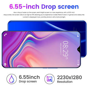 NE3 Smartphone 8+256G Mobile Phone HD Screen 6.55 Inch Large Screen Dual Card Dual Standby - coolelectronicstore.com