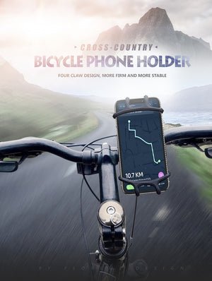 FLOVEME Bicycle Phone Holder For iPhone Samsung Universal Mobile Cell Phone Holder Bike Handlebar Clip Stand GPS Mount Bracket - coolelectronicstore.com