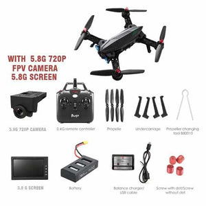 2.4G RC Helicopter High Speed Brushless Motor RC Drone With Camera FPV Real-Time Image Transmission RC Quadcopter - coolelectronicstore.com