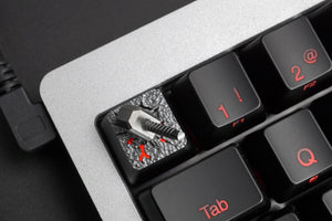 1pc HolyOOPS 3D Titanium alloy key cap all metal translucent Mechanical keyboard keycaps for Quake - coolelectronicstore.com