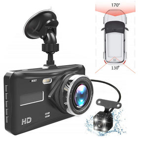 Dash Cam Dual Lens Full HD 1080P 4" IPS Car DVR Vehicle Camera Front+Rear Night Vision Video Recorder G-sensor Parking Mode WDR - coolelectronicstore.com