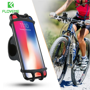 FLOVEME Bicycle Phone Holder For iPhone Samsung Universal Mobile Cell Phone Holder Bike Handlebar Clip Stand GPS Mount Bracket - coolelectronicstore.com