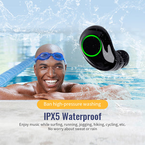 Mini IPX5 Waterproof Bluetooth 5.0 EDR TWS True Wireless Headphones With Charging BOX Earphone For iphone xiaomi smartphone - coolelectronicstore.com