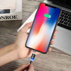 Magnetic Charger Cable Micro USB Type C Lighting Cable 2A Fast Charging Adapter USB C/Type-C Wire For iPhone Samsung Cable - coolelectronicstore.com