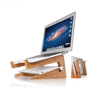 Increase Height Cooling Bamboo Laptop - coolelectronicstore.com