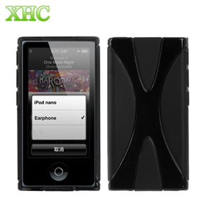 Pure Color Cases for iPod Soft Surface Mobile Phone Back Protective Covers X-Shaped Dustproof TPU Case for iPod nano 7 - coolelectronicstore.com