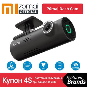 Xiaomi 70mai Car DVR English Voice Control Cam 1080HD Night Vision Dash Cam Wifi 70 mai Car Camera Auto Recorder G-sensor - coolelectronicstore.com